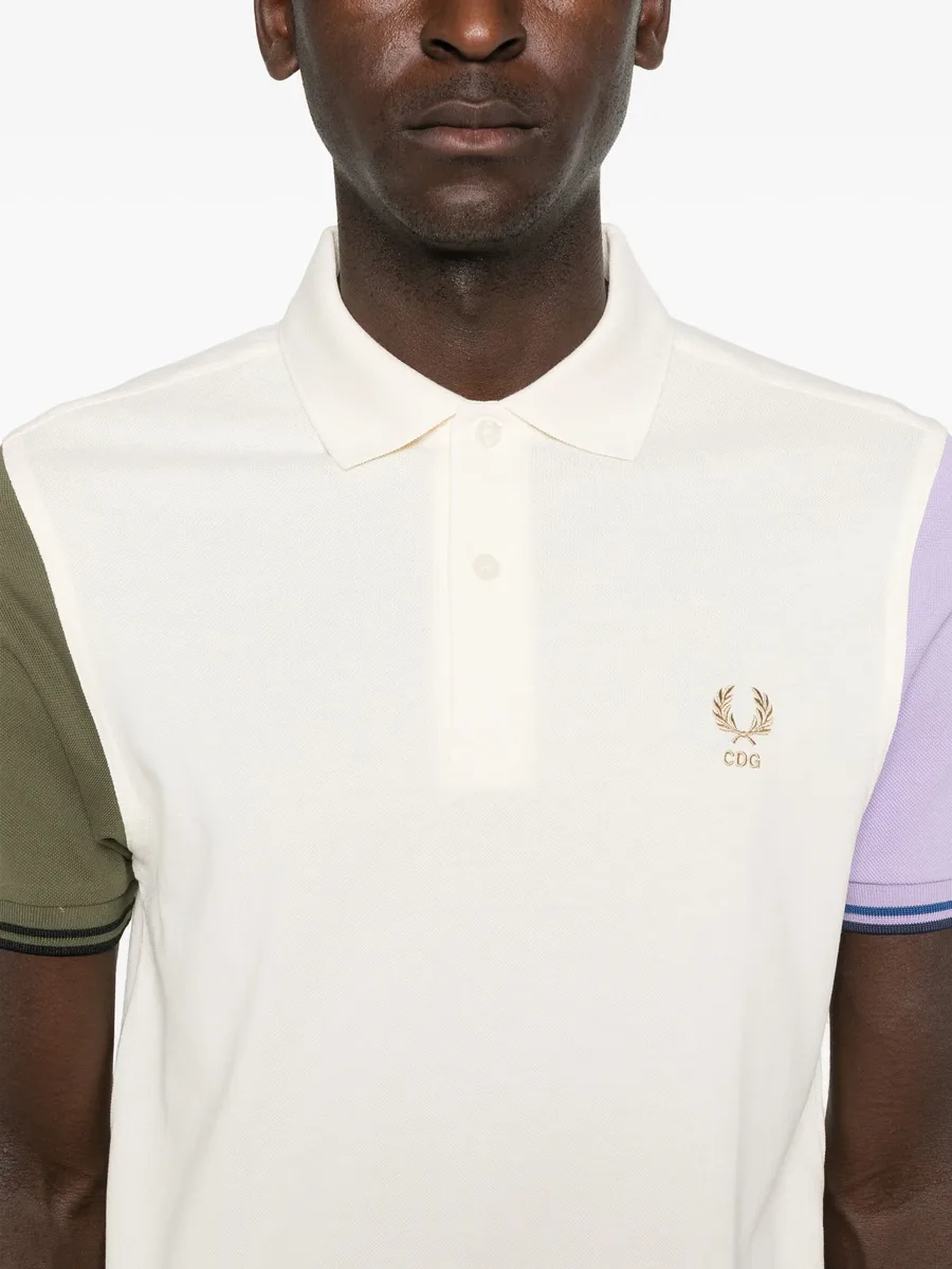 x Fred Perry colour-block short-sleeve polo shirt 10