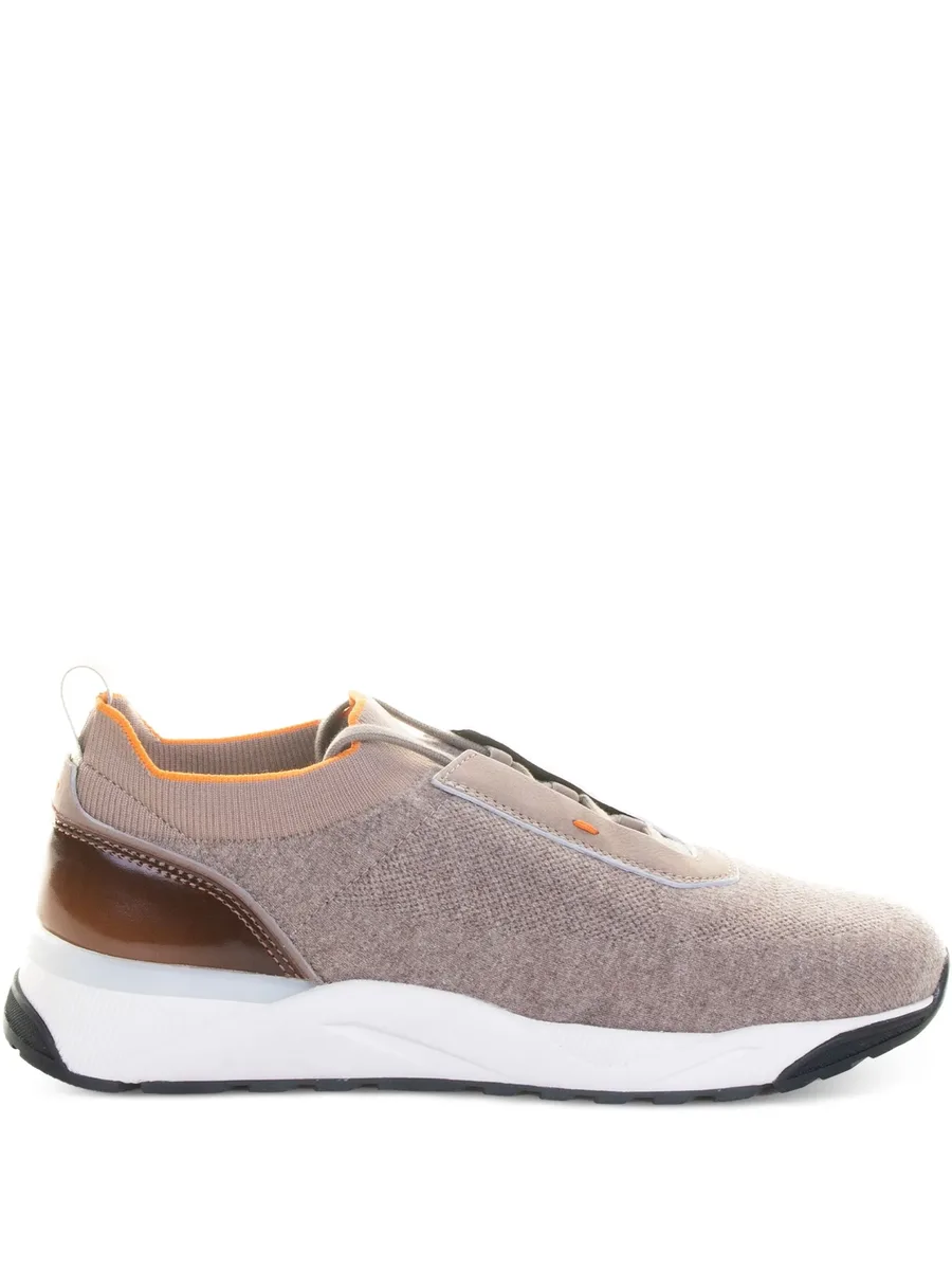 knitted-panel sneakers 1