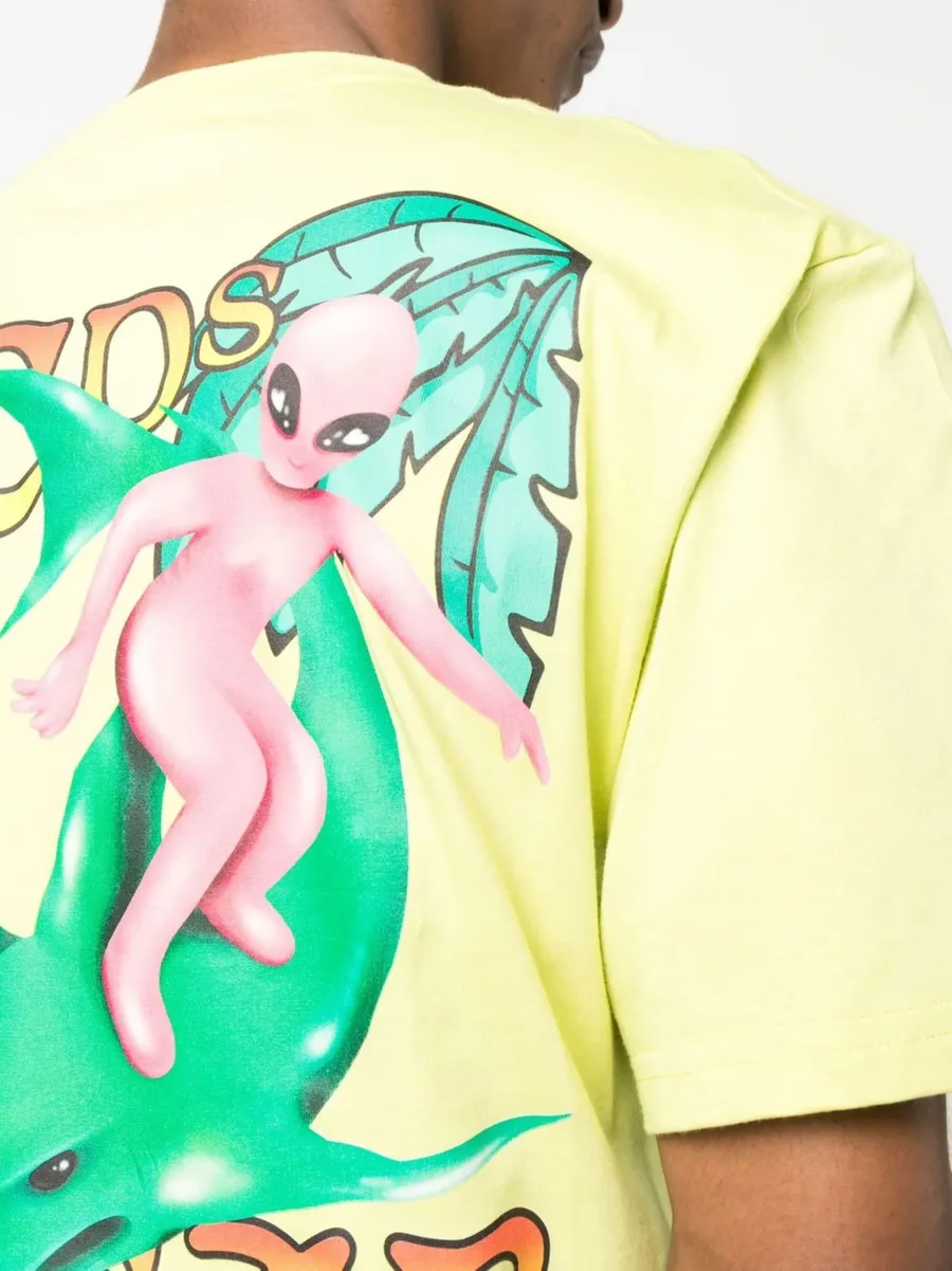 logo-print detail T-shirt 10