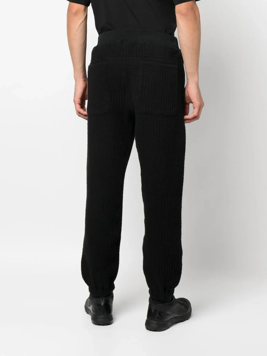 ribbed track cotton-blend pants 8