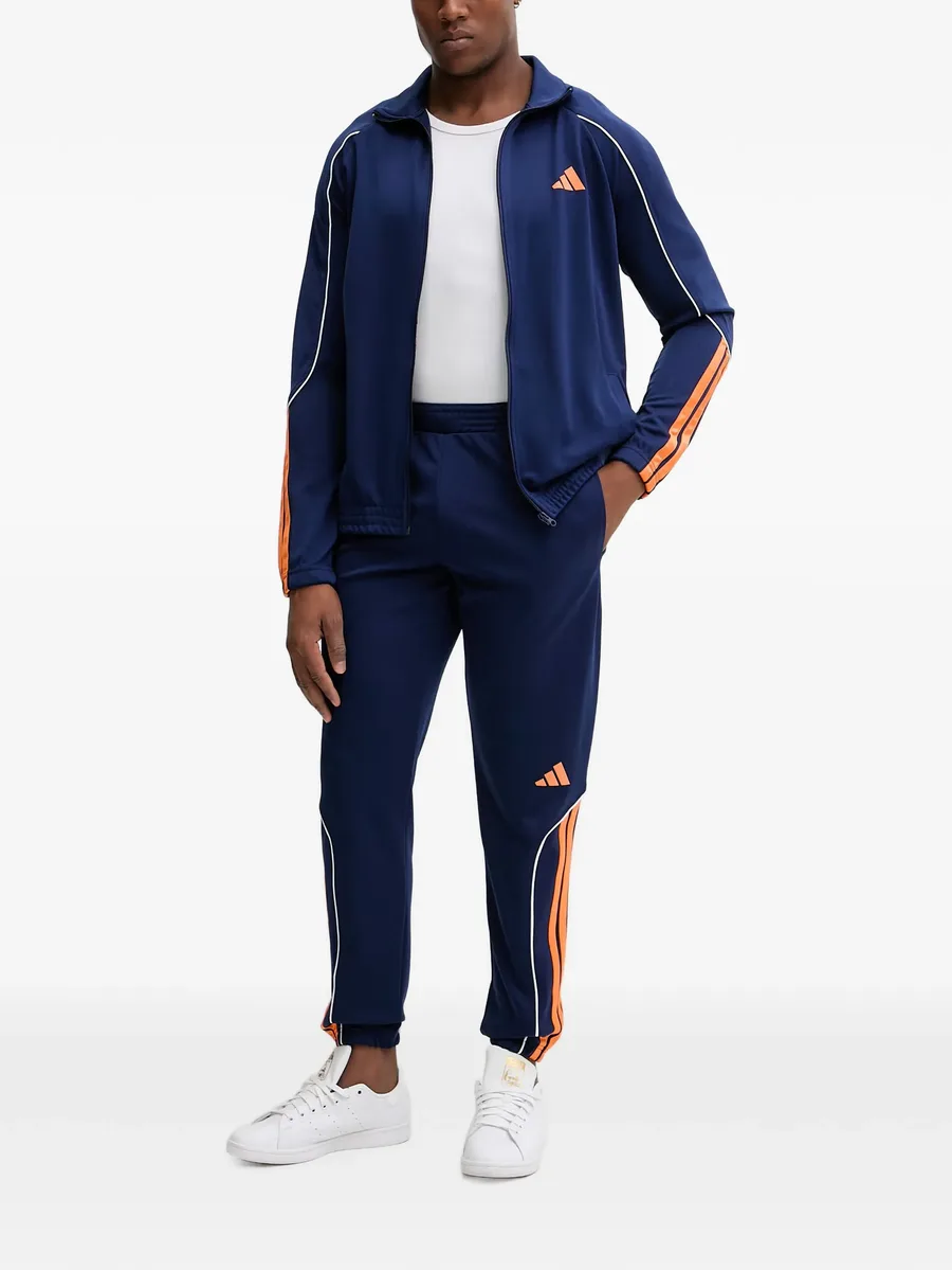 Stadium contrast-piping logo-print zip-up tracksuit 4