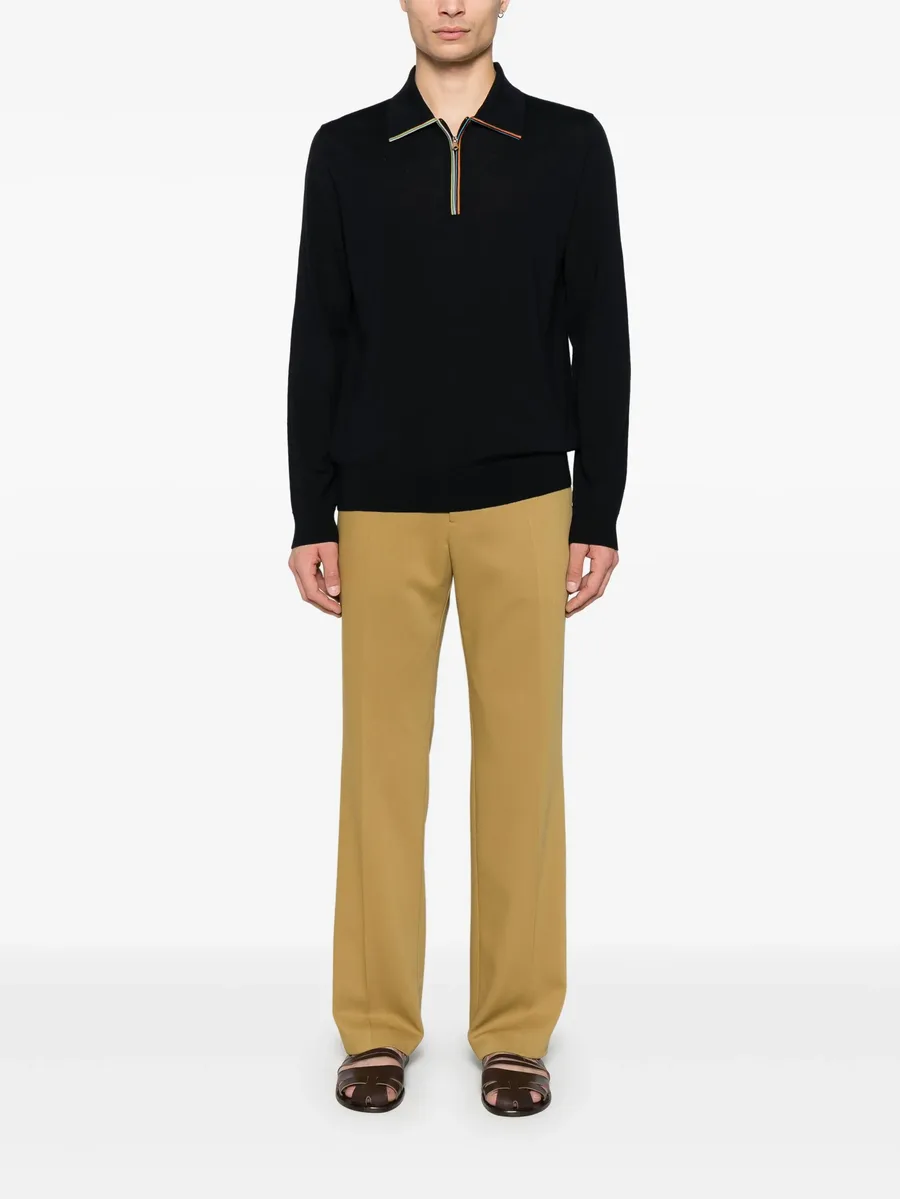 Artist-stripe detailed polo shirt 4