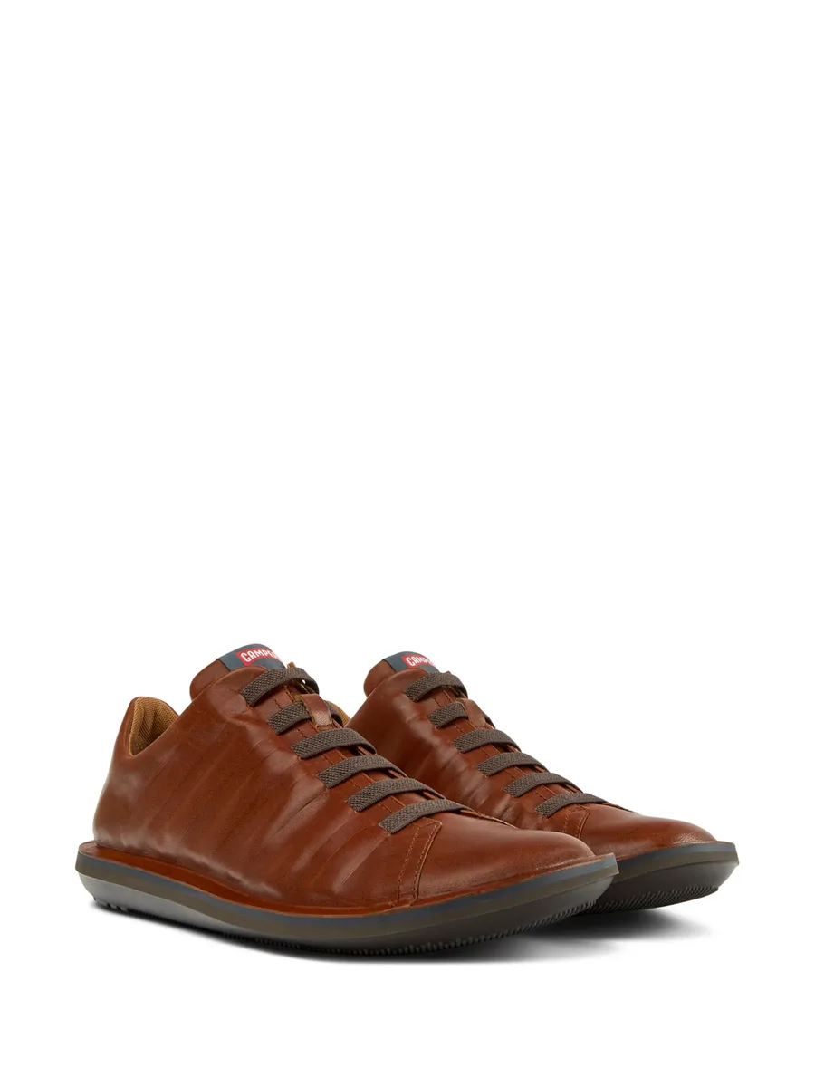 Beetle lace-up leather sneakers 4
