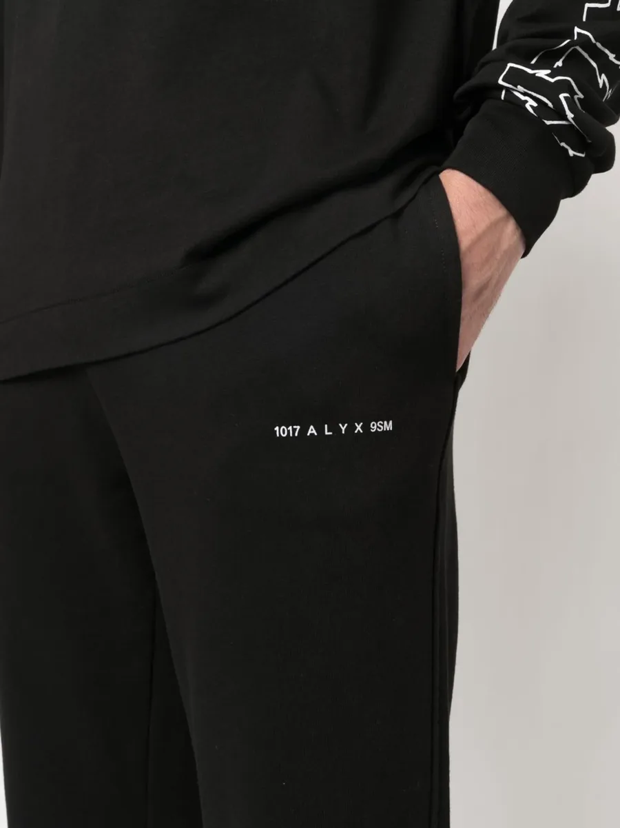logo-print cotton track pants 10