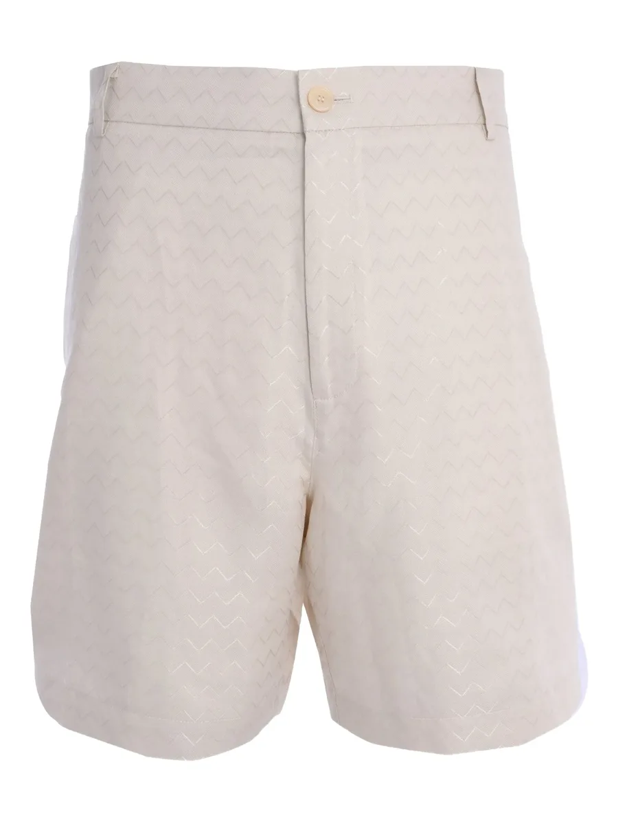 zigzag-pattern shorts 1