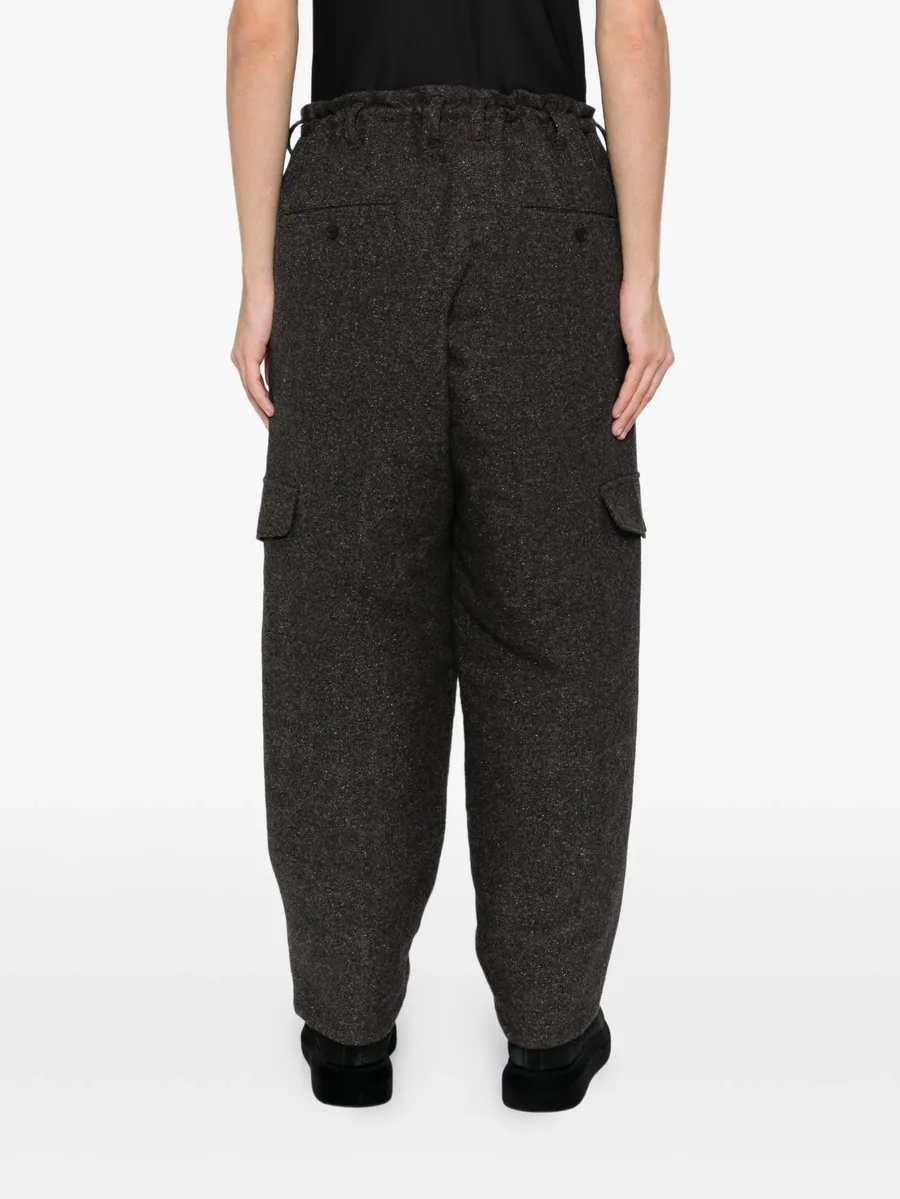 tweed side-pocket trousers 7