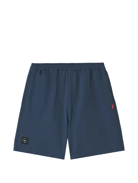 logo-patch elasticated-waist shorts
