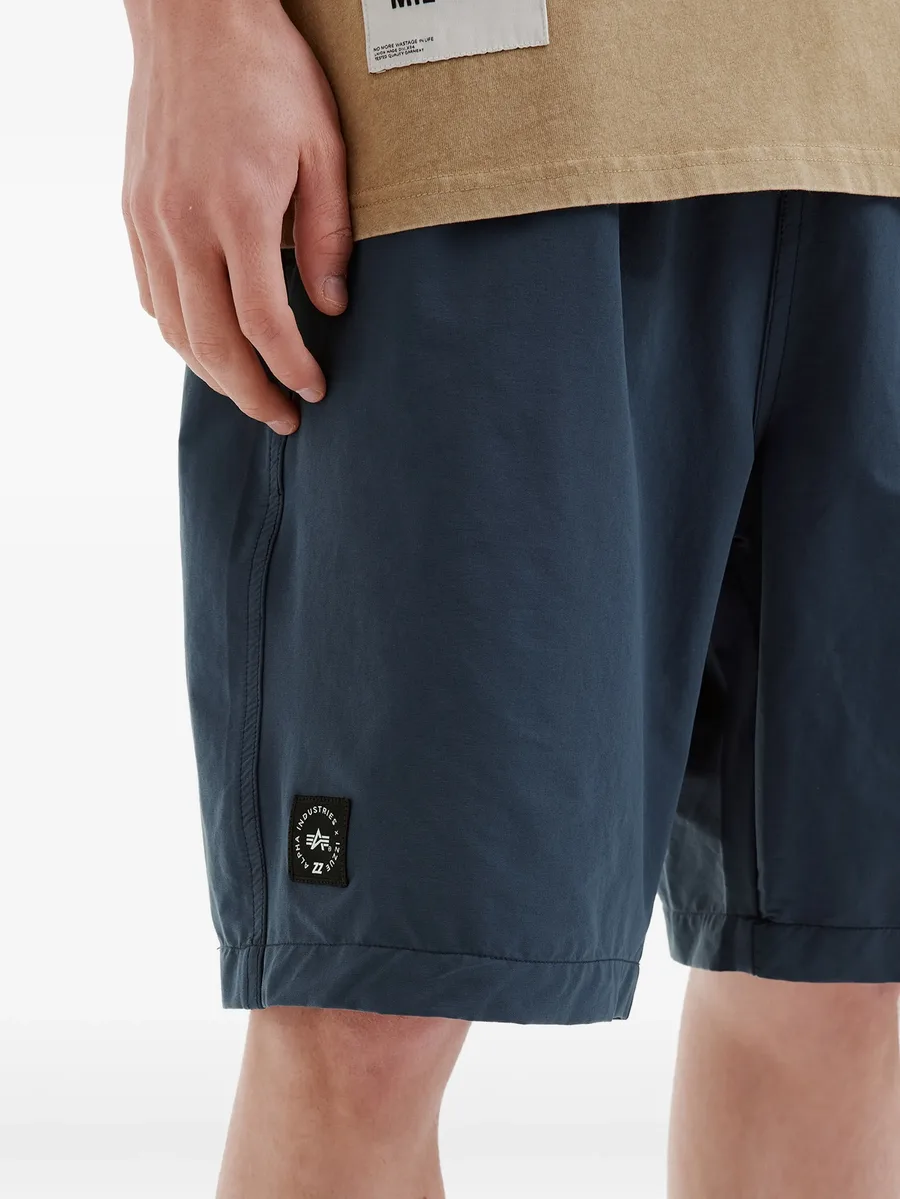 logo-patch elasticated-waist shorts 10