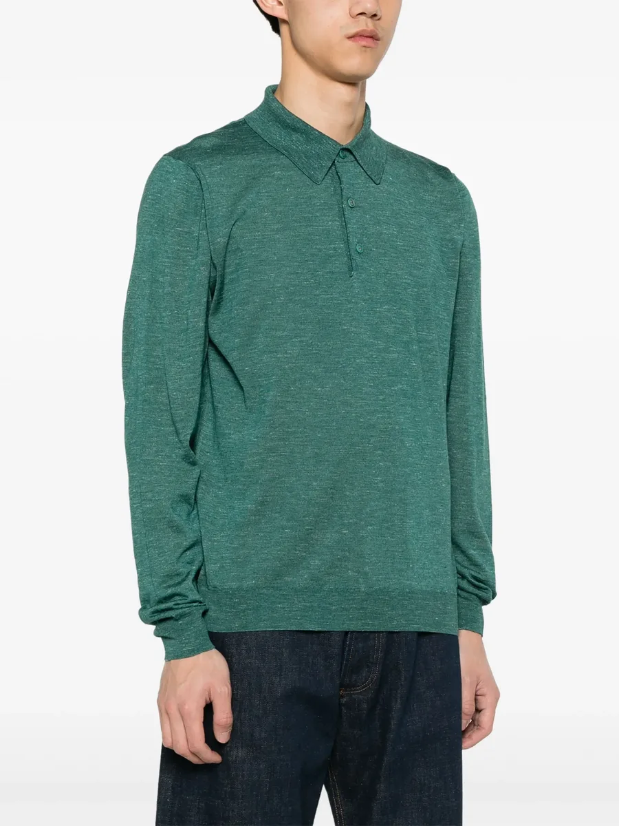 fine knit polo shirt 5