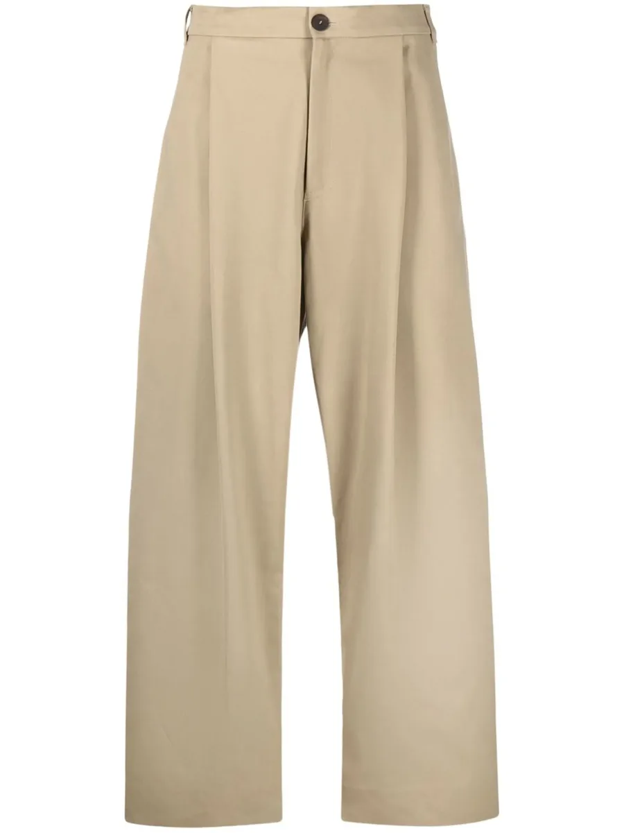 wide-leg high-waisted trousers 1