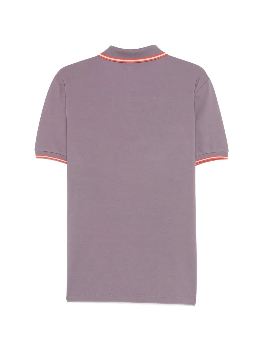 striped trim polo shirt 3