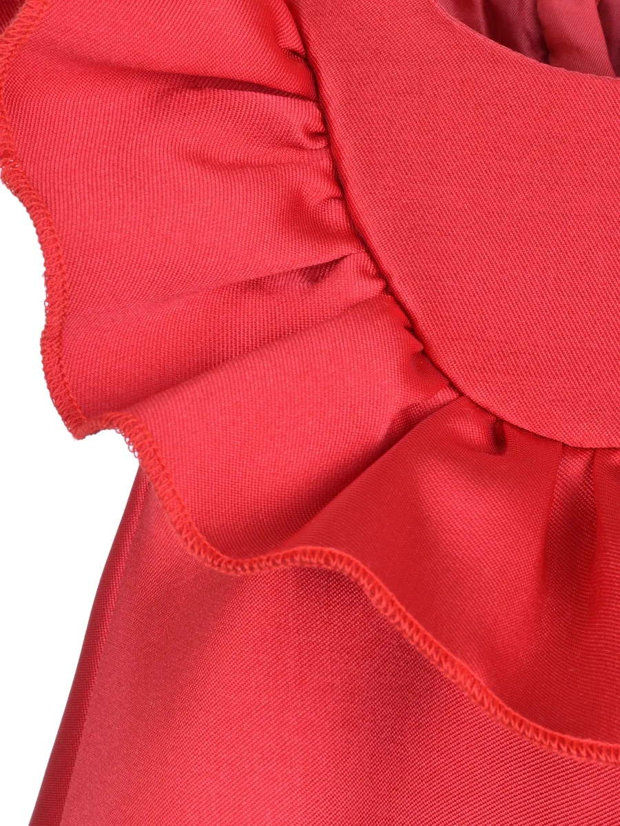 платье-трапеция с оборками 7