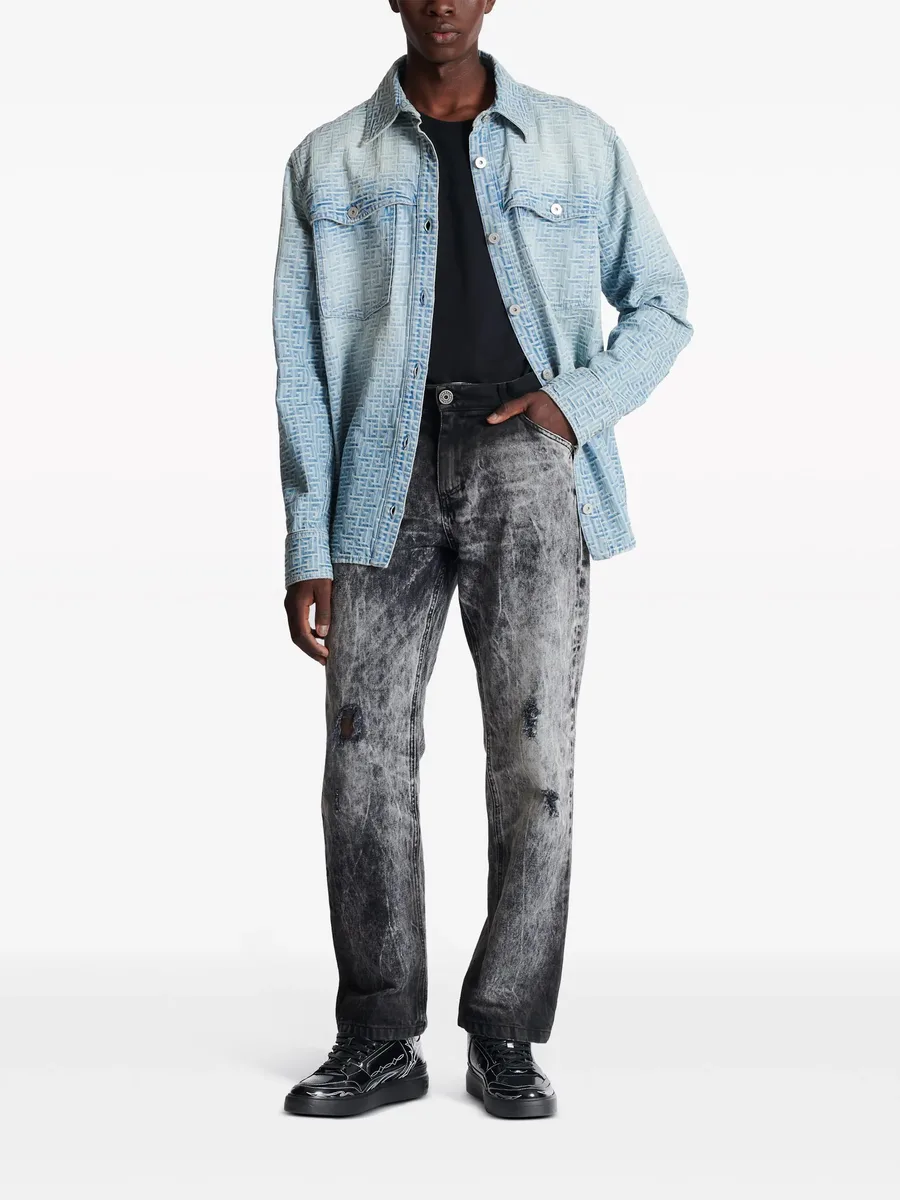 mid-rise straight-leg jeans 4