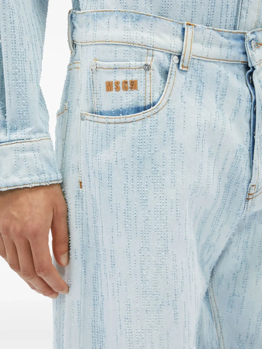stitch-detail jeans 10