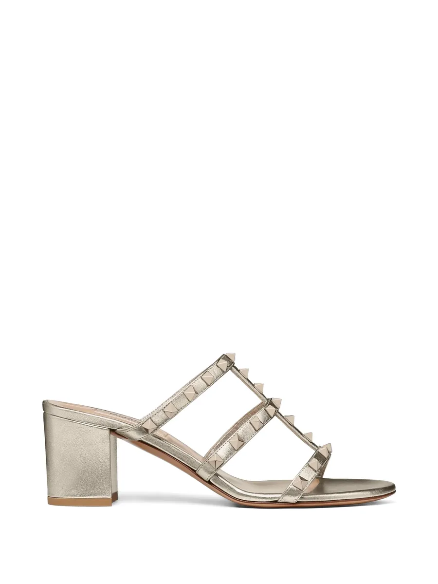 босоножки Rockstud 60 с эффектом металлик 6