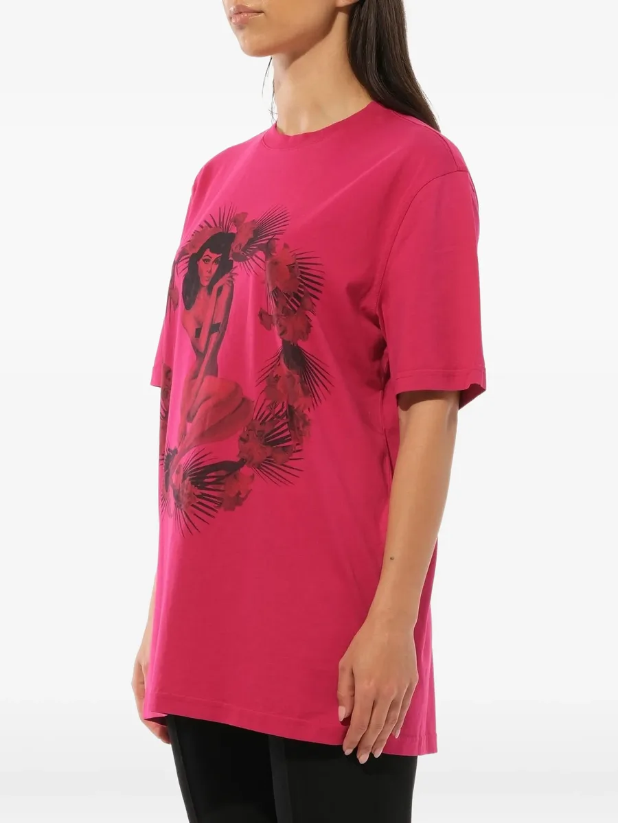pin-up print T-shirt 3