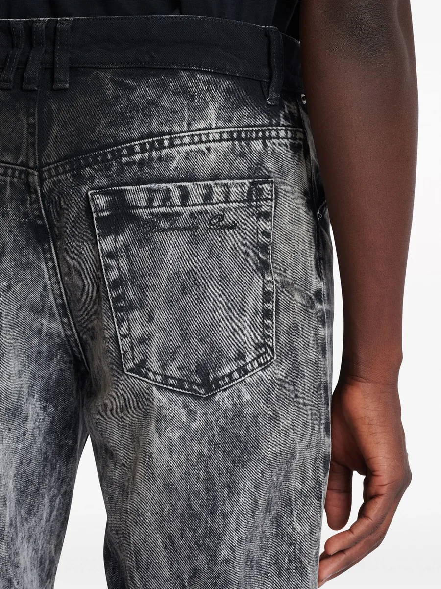 mid-rise straight-leg jeans 14