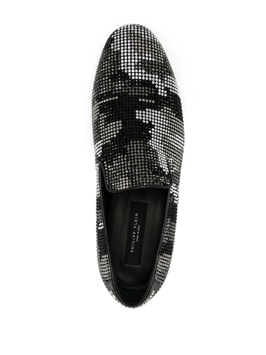 embellished camouflage moccasin loafers 7