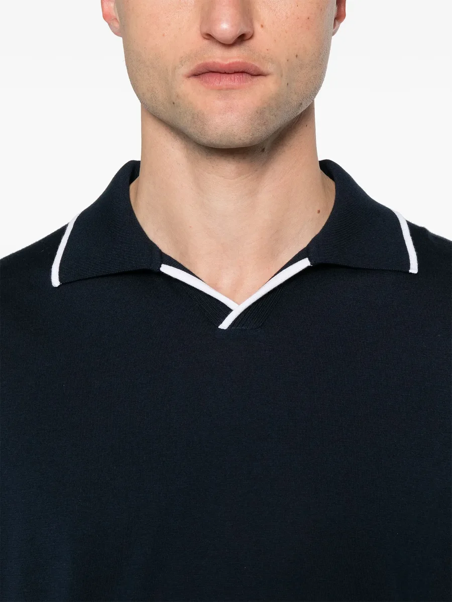 knitted cotton polo shirt 10