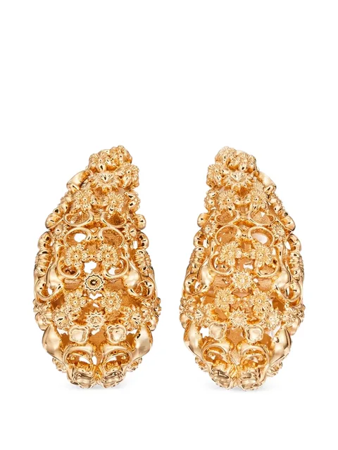 серебристые сережки
