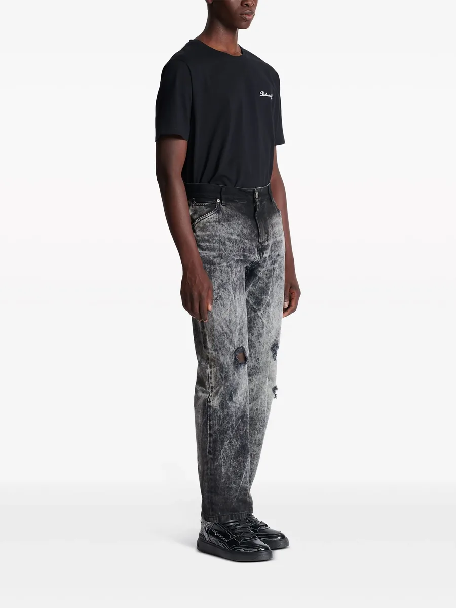 mid-rise straight-leg jeans 6