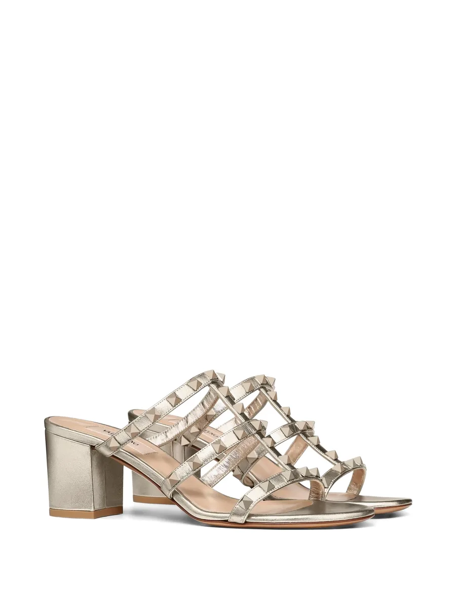 босоножки Rockstud 60 с эффектом металлик 1