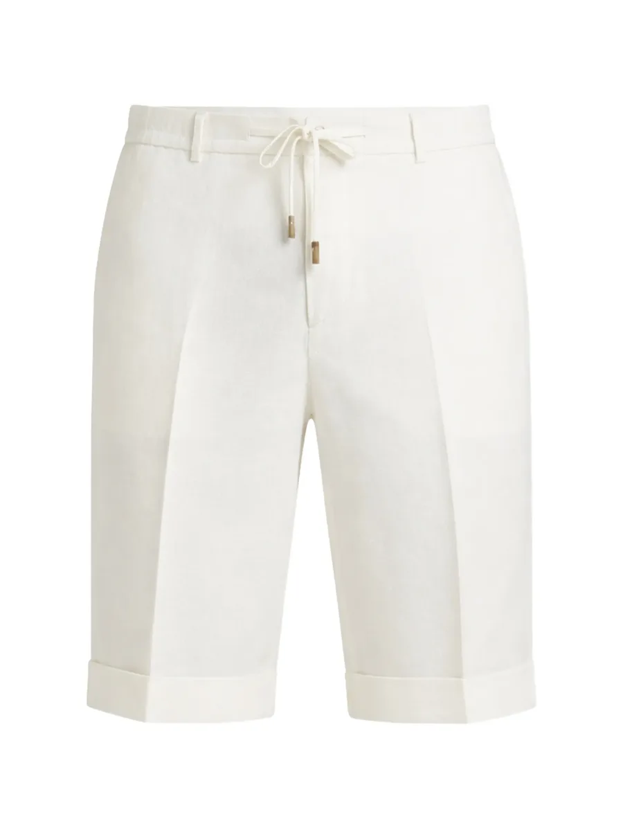 drawstring turned-up shorts 1