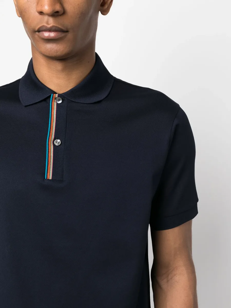 rainbow-stripe cotton polo shirt 10