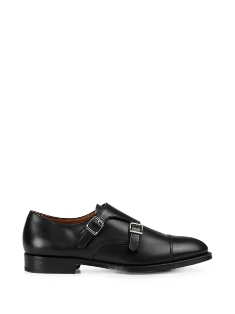 double-buckle monk shoes