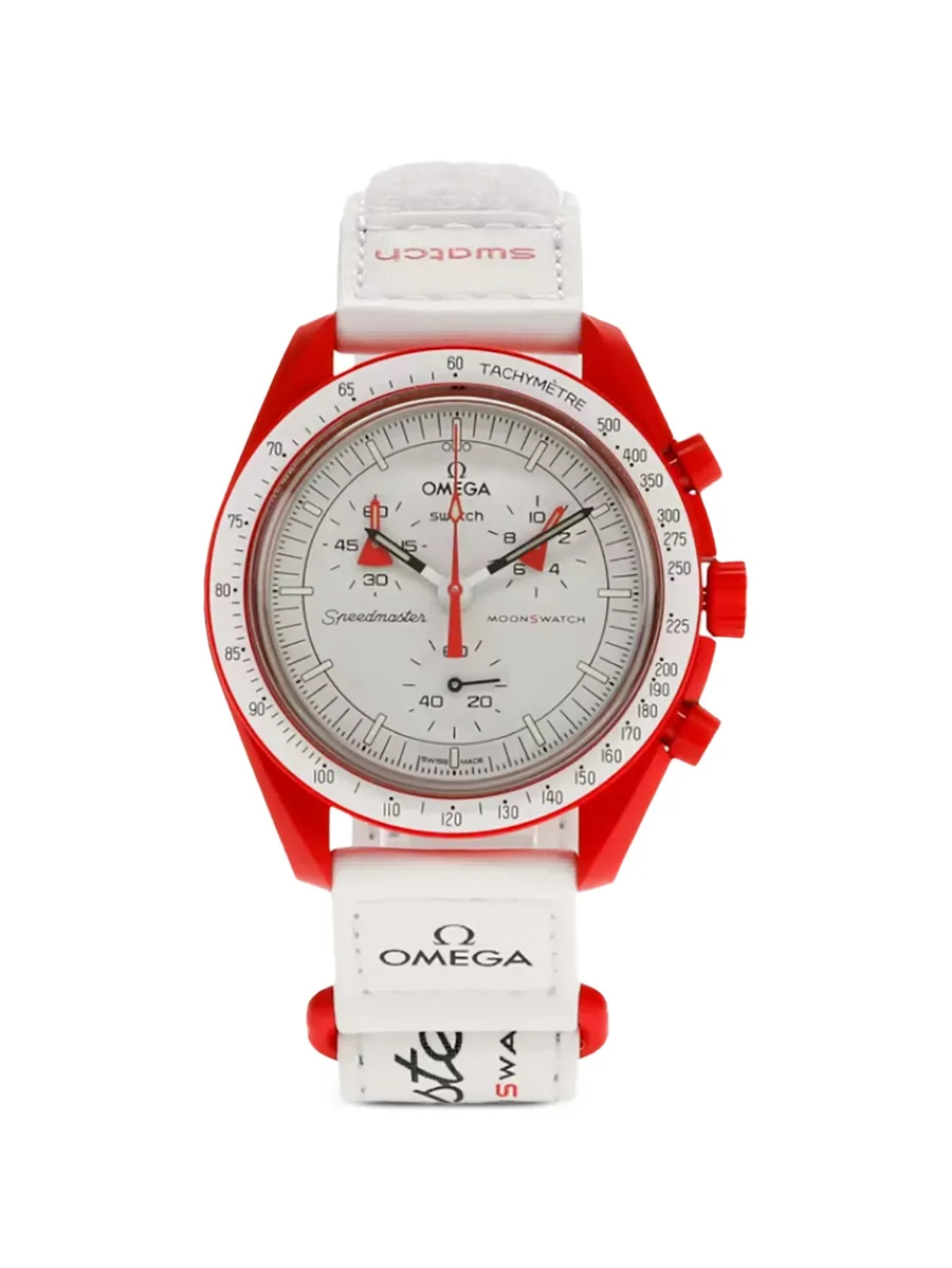 наручные часы Mission To Mars 42 мм из коллаборации с Swatch 2