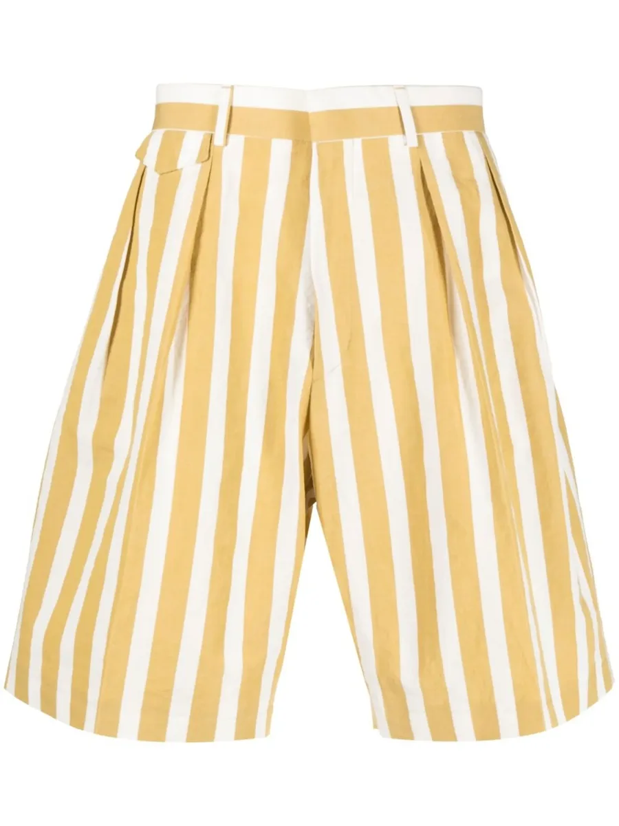 stripe-print shorts 2