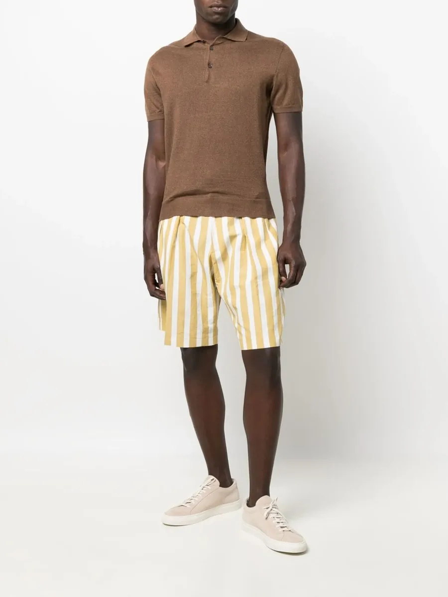 stripe-print shorts 3