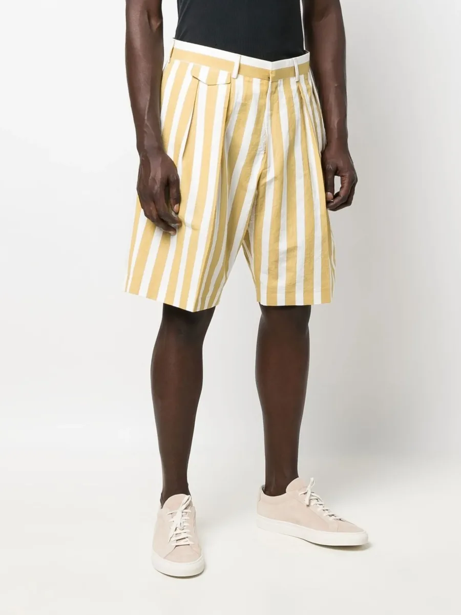 stripe-print shorts 5
