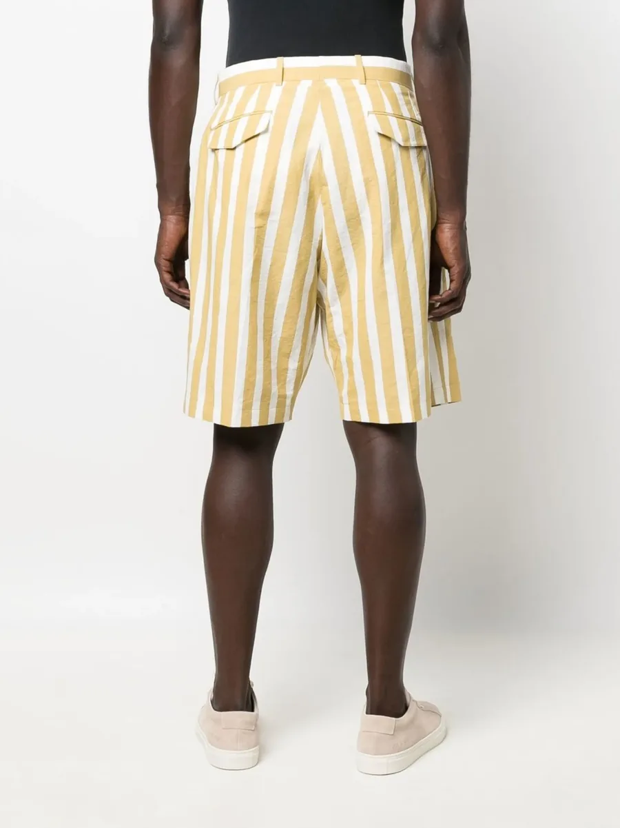 stripe-print shorts 8
