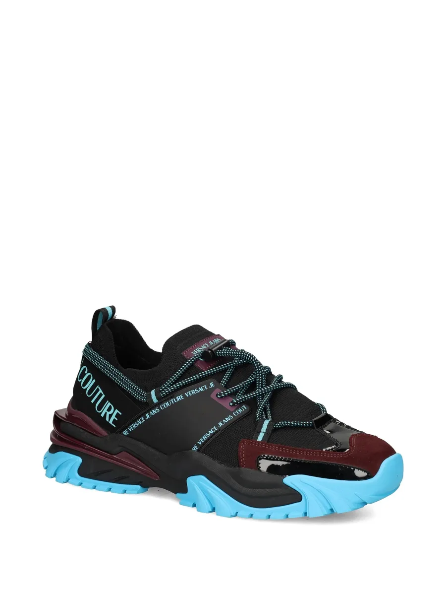 lace-up panelled sneakers 3