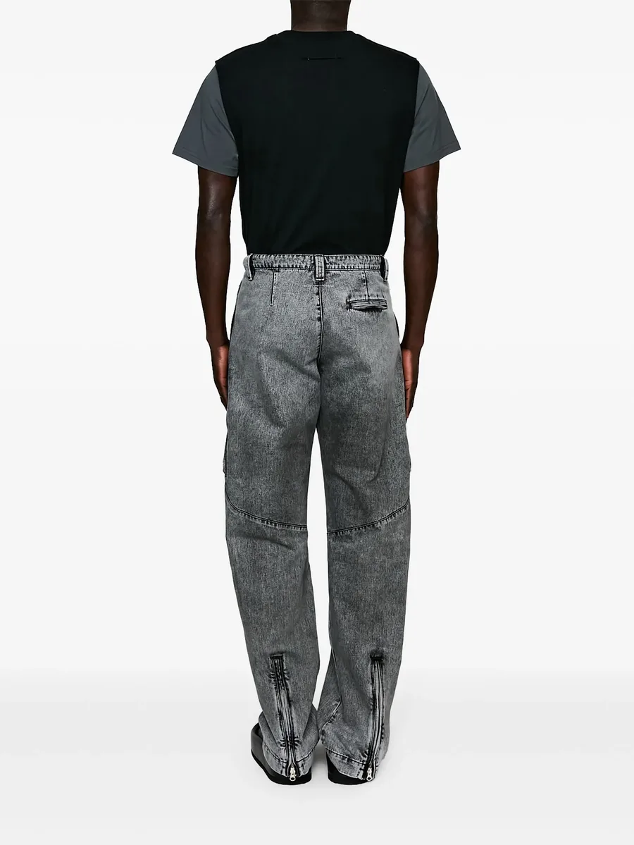 mid-rise straight-leg jeans 7