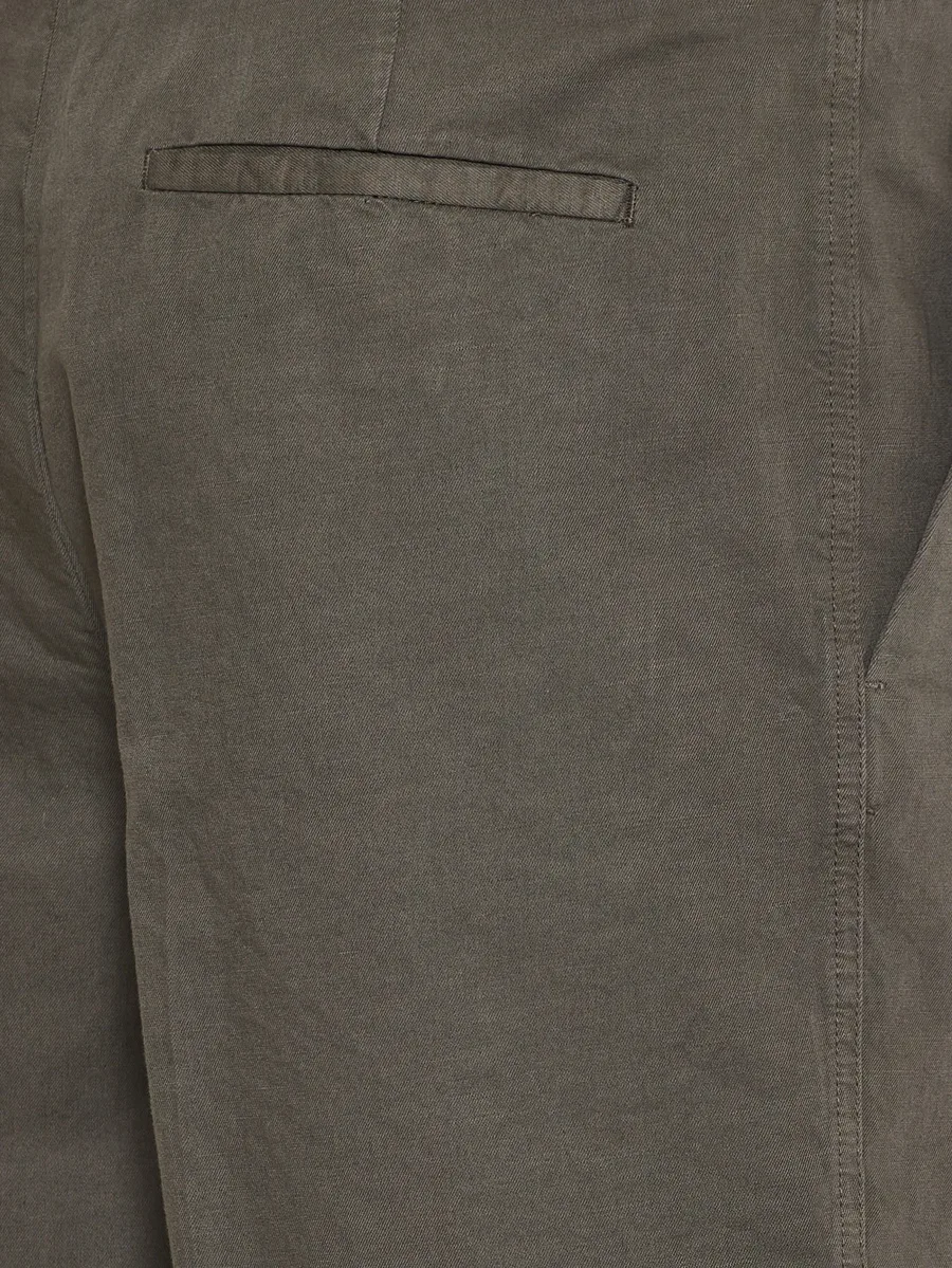 belt-loops linen chino shorts 5