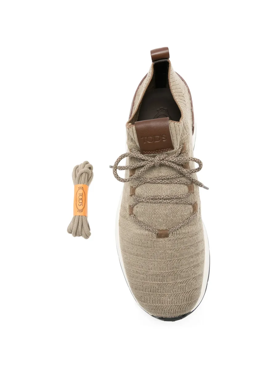 round-toe lace-up sneakers 7
