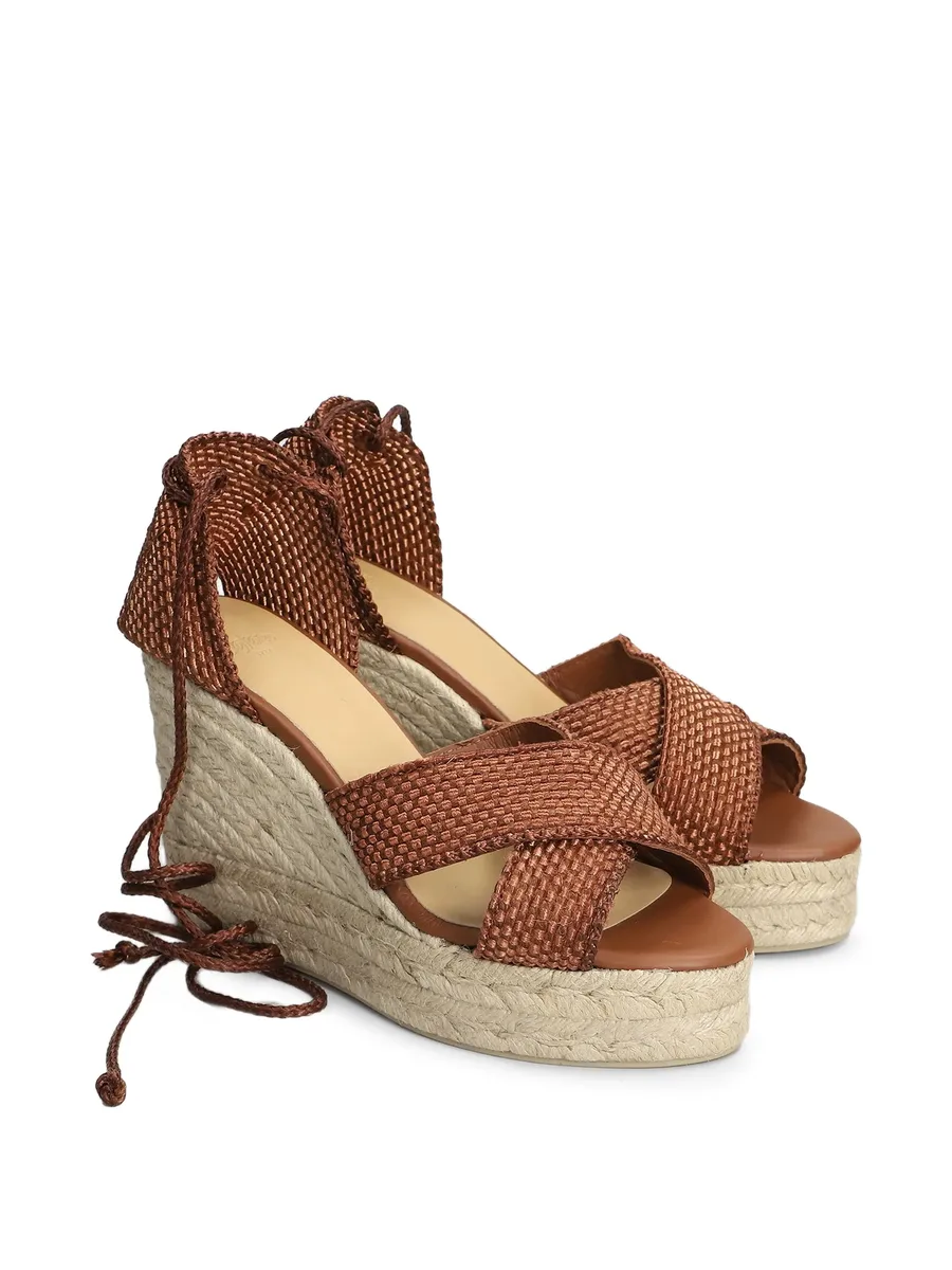 Becca cross-strap wedge sandals 4