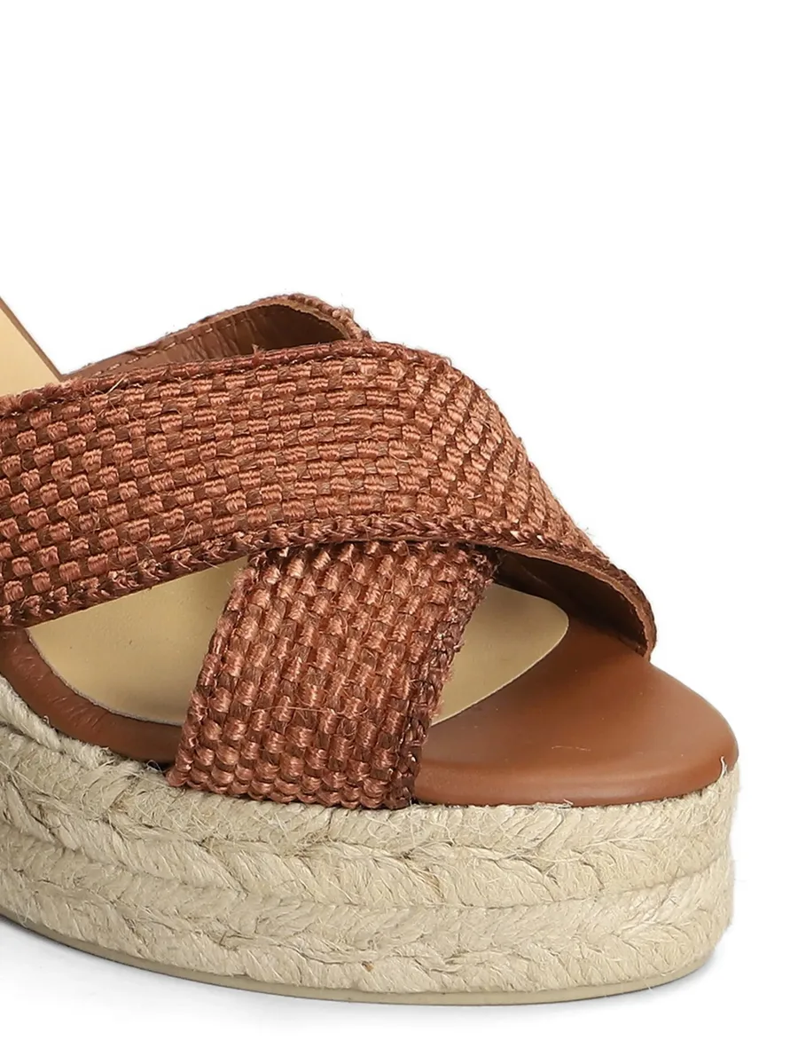 Becca cross-strap wedge sandals 10