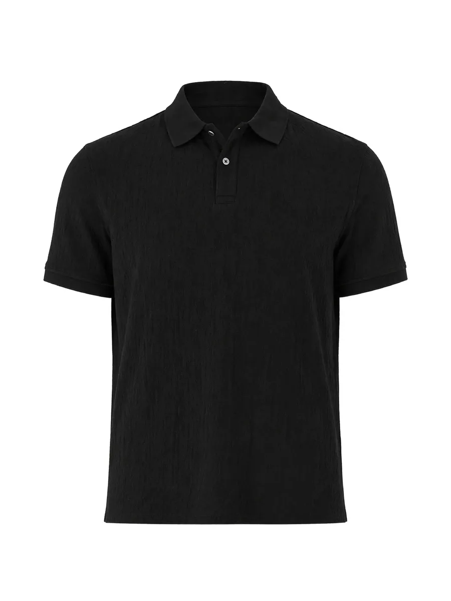 short-sleeve logo-patch polo shirt 1