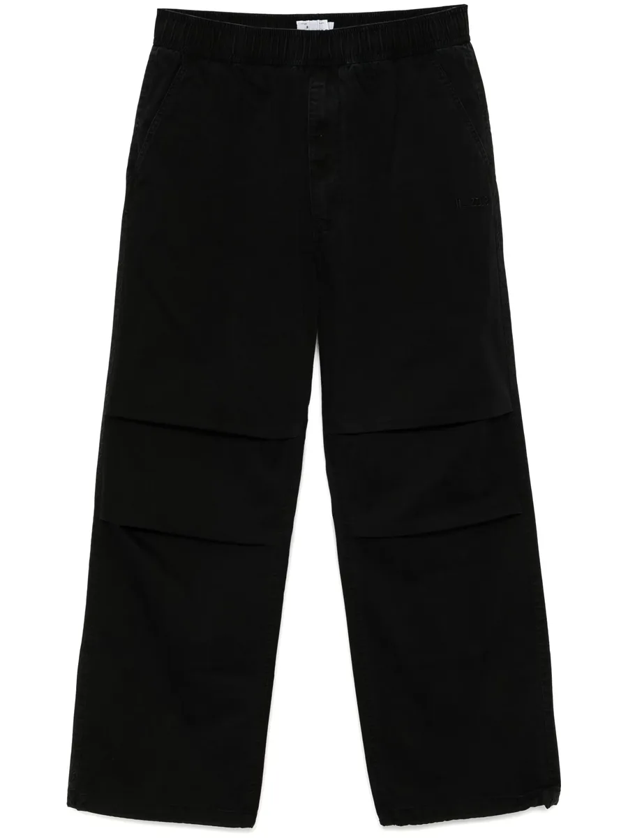 logo-embroidered trousers 1