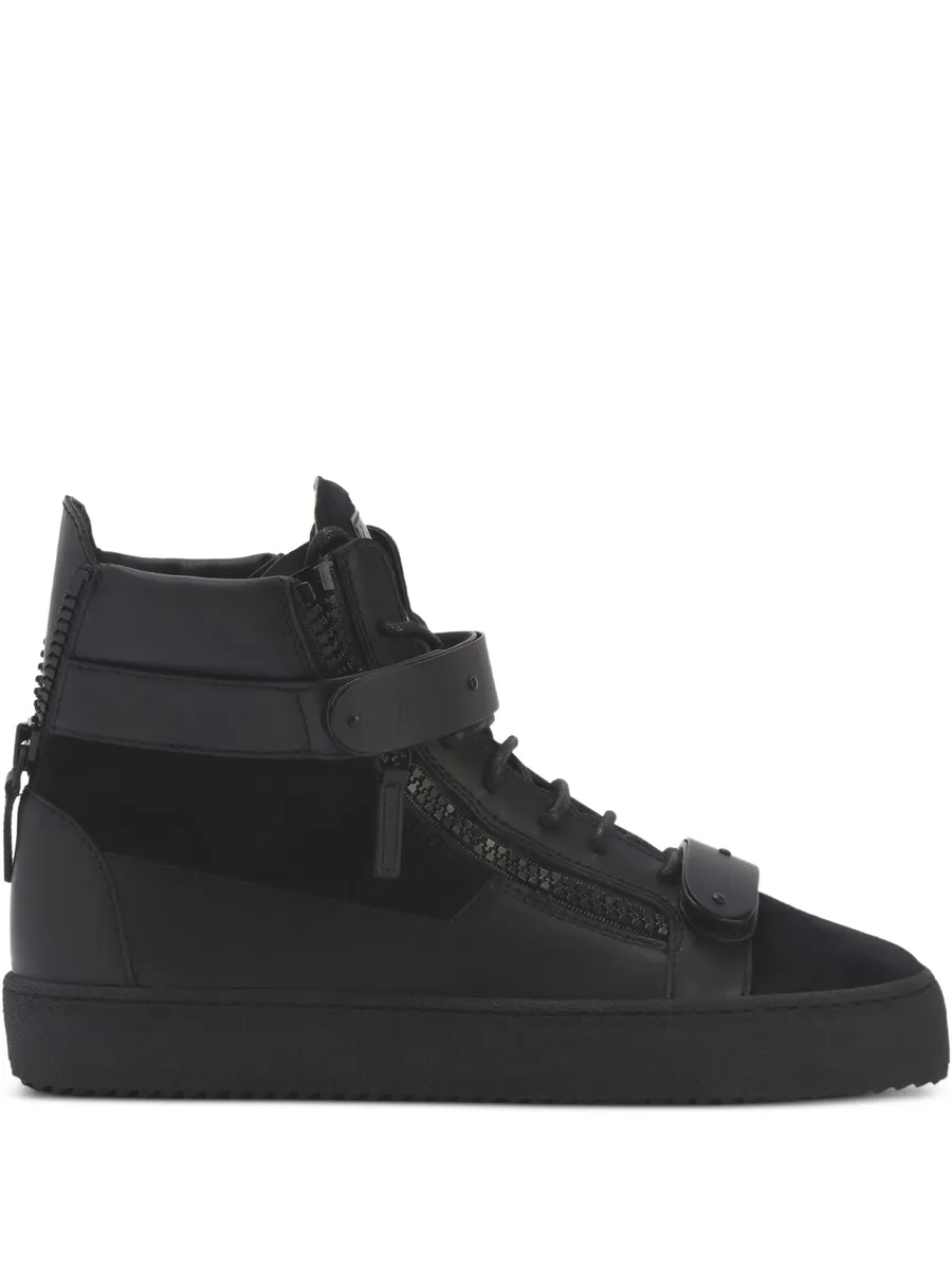 COBY MATT lace-up side-zip sneakers 1