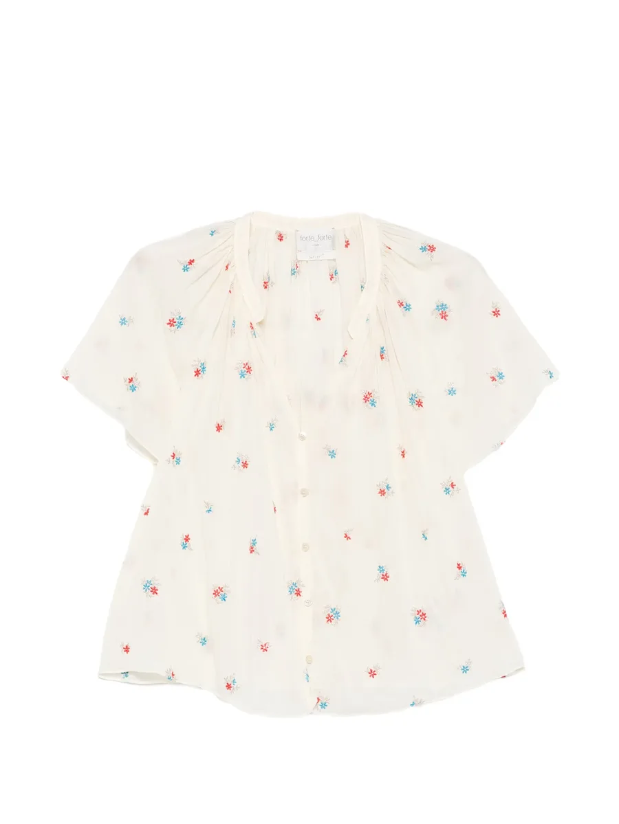 блузка Petites Fleurs со сборками 1