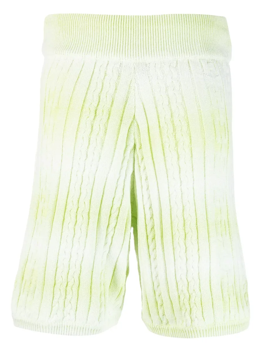 knitted degradé bermuda shorts 4