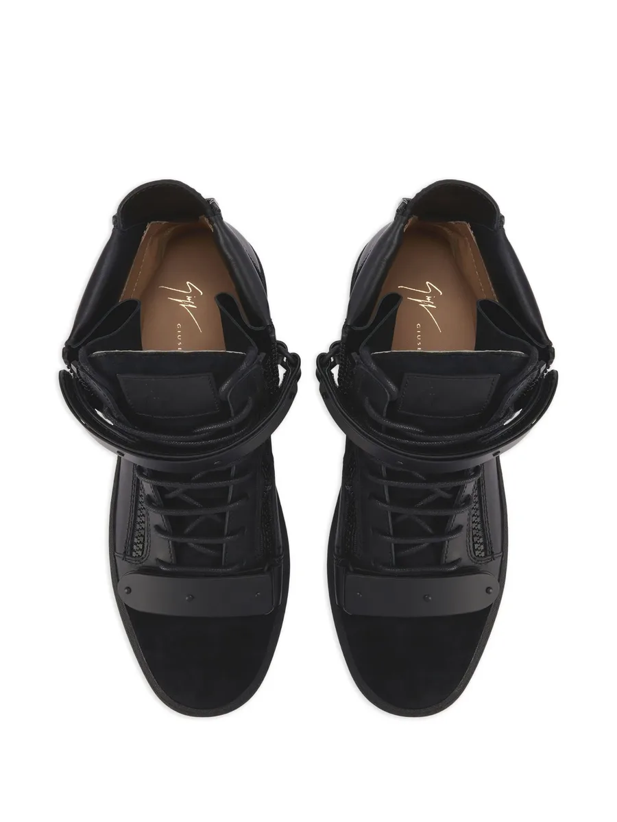COBY MATT lace-up side-zip sneakers 7