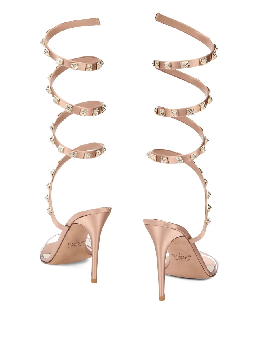 100mm studded spiral sandals 5