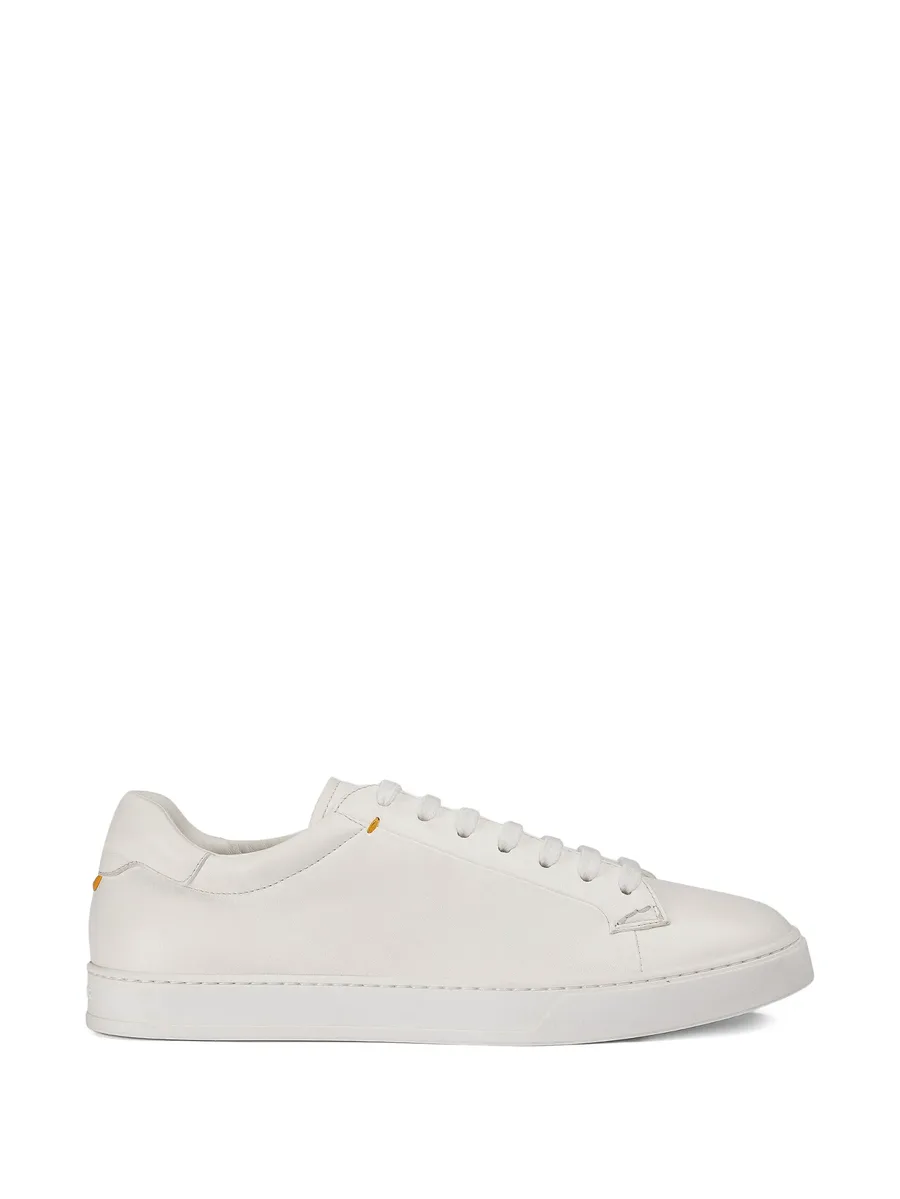 lace-up leather sneakers 1