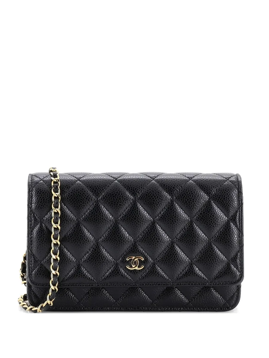 сумка через плечо Wallet on Chain Quilted Caviar 1