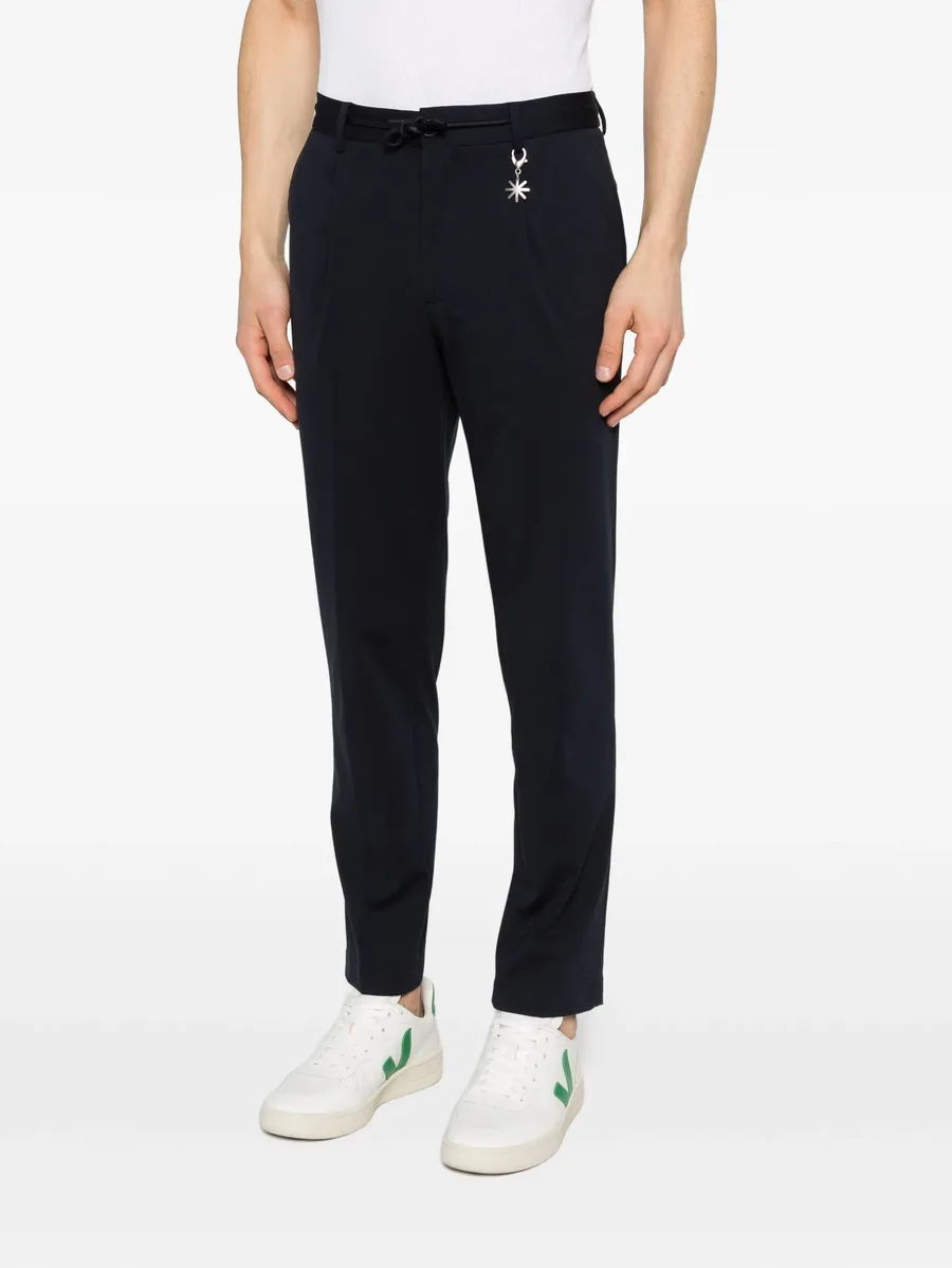 charm-detail drawstring trousers 5